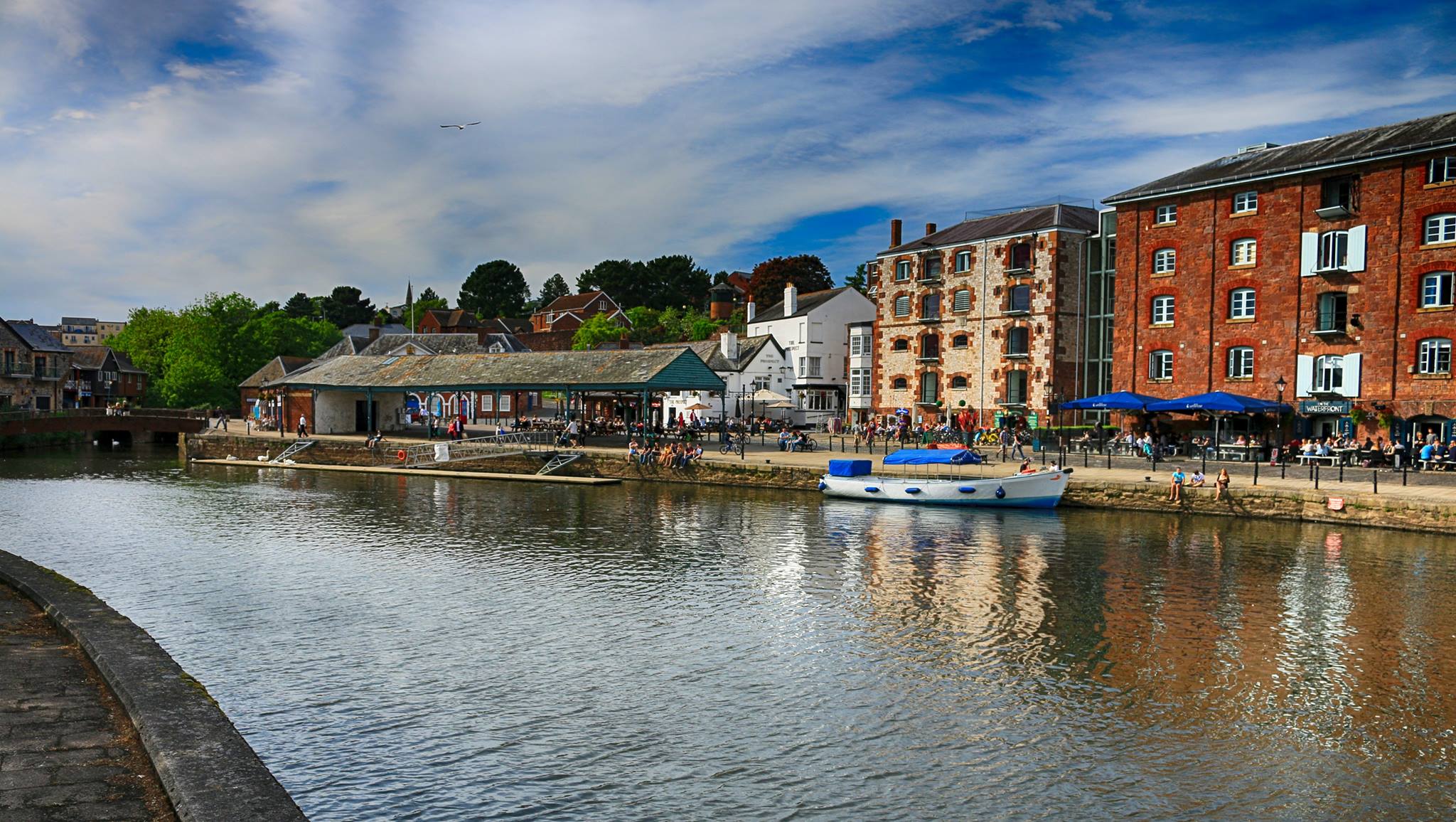 A riverside scene in Exeter. Photo by Florin Oresanu